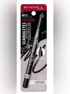 Rimmel ScandalEyes Waterproof Gel Pencil Eyeliner - Black